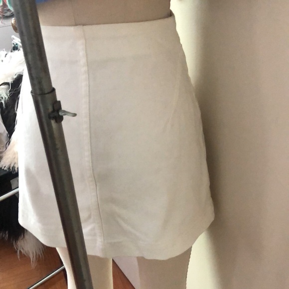 T by Alexander Wang white denim mini skirt sz 25 - Picture 6 of 7